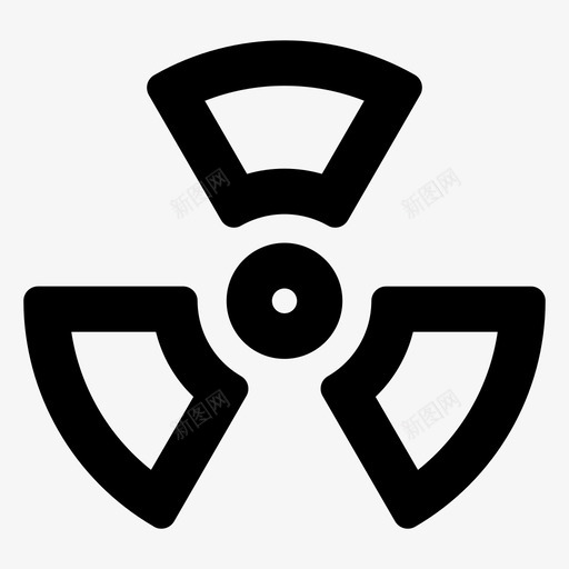 有毒危险辐射图标svg_新图网 https://ixintu.com 危险 有毒 辐射