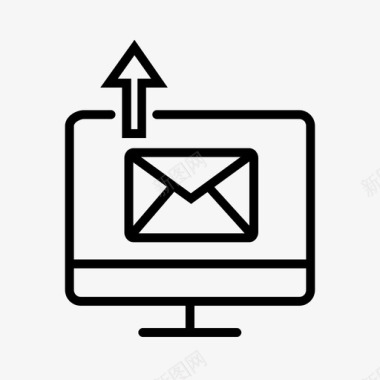 发送邮件数据上传电子邮件客户端图标图标