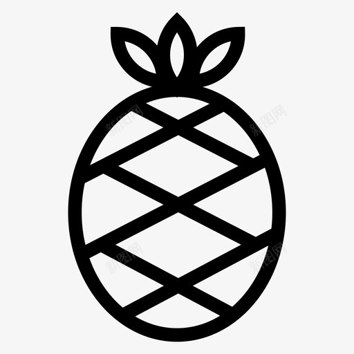 水果食品酒店图标svg_新图网 https://ixintu.com 果汁 水果 菠萝 酒店 酒店和食品系列图标 食品