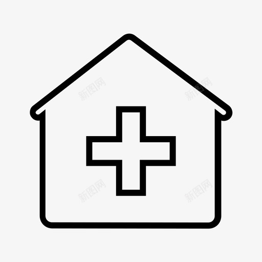 医院大楼诊所图标svg_新图网 https://ixintu.com 医疗中心 医疗保健1 医院 大楼 急诊室 诊所
