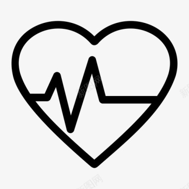 心跳健康保健图标图标