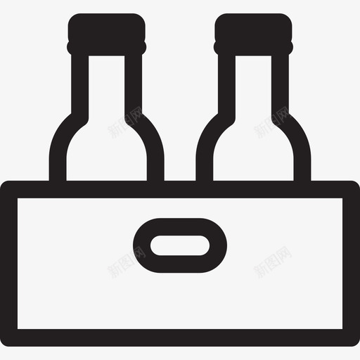 一盒两瓶朗姆酒食物酒吧烈酒图标svg_新图网 https://ixintu.com 一盒两瓶朗姆酒 酒吧烈酒 食物