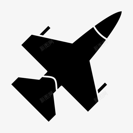 喷气式飞机飞机军用飞机图标svg_新图网 https://ixintu.com 军用飞机 喷气式飞机 飞机