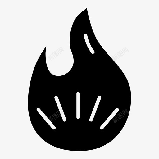 火生态能量图标svg_新图网 https://ixintu.com 火 火焰 生态 能量 自然生态固体