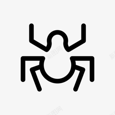 蜘蛛机器人虫子图标图标