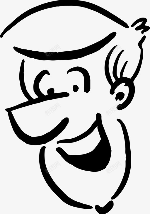 开朗的男人旺盛的快乐的图标svg_新图网 https://ixintu.com 卡通涂鸦脸 大笑的 开朗的男人 快乐的 旺盛的 聪明的
