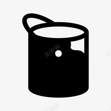 水桶颜色桶填充物图标图标