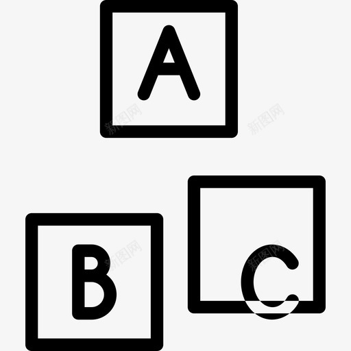 宝贝ABC方块界面我的教室图标svg_新图网 https://ixintu.com 宝贝ABC方块 我的教室 界面