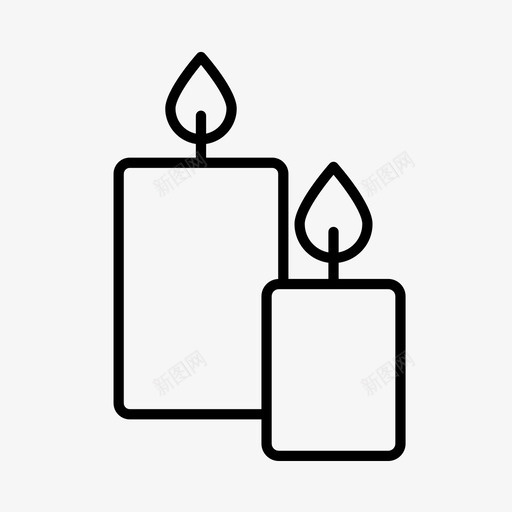蜡烛教堂圣诞节图标svg_新图网 https://ixintu.com 圣诞节 弥撒 教堂 节日 蜡烛 装饰