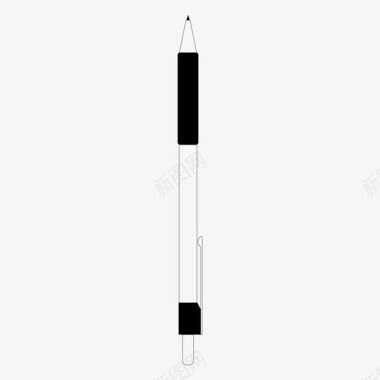 铅笔05碳素图标图标