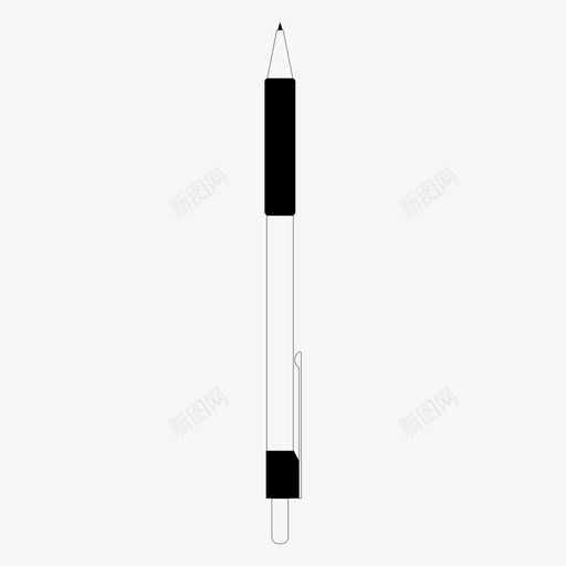 铅笔05碳素图标svg_新图网 https://ixintu.com 05 机械铅笔 石墨 碳素 铅笔