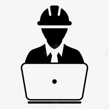 建筑工人建筑师工程师图标图标