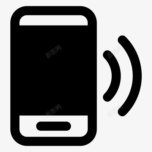 手机铃声智能手机图标svg_新图网 https://ixintu.com 手机 振动 智能手机 铃声