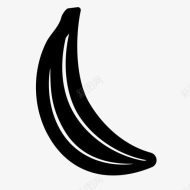 香蕉水果芭蕉图标图标