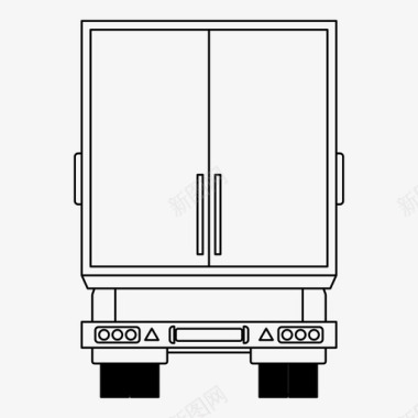 卡车集装箱运输工具图标图标