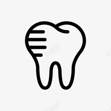牙齿牙医治疗图标图标
