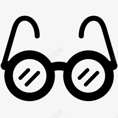眼镜立体眼镜图标图标