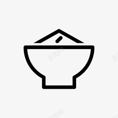 米饭碗食物图标图标