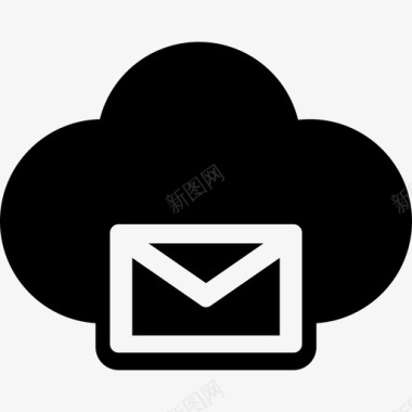 邮件云接口云计算象形图图标图标