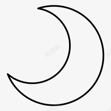 月亮模式夜晚图标图标