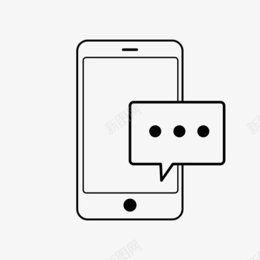 手机短信智能手机图标图标