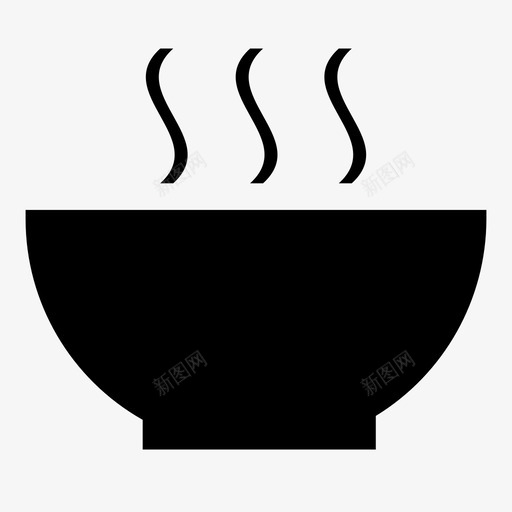 热汤热食物热面条图标svg_新图网 https://ixintu.com 热汤 热面条 热食物