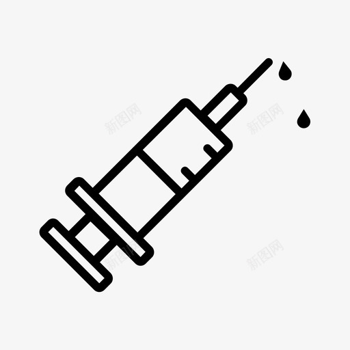 注射器针剂药品图标svg_新图网 https://ixintu.com 医药保健1 注射器 疫苗 药品 针剂 针头