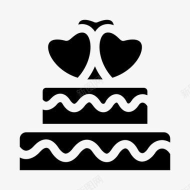 蛋糕烘焙食品生日蛋糕图标图标
