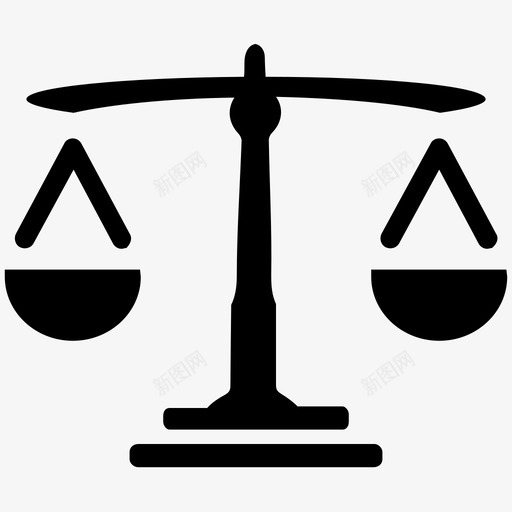 天平正义法律图标svg_新图网 https://ixintu.com 商业收藏 天平 正义 法律 重量