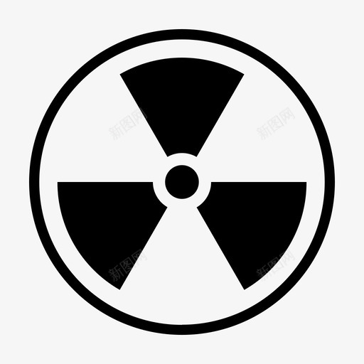 辐射原子辐射危害图标svg_新图网 https://ixintu.com 其他 原子 辐射 辐射危害 辐射标志