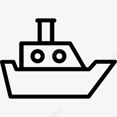 摩托艇座舱巡洋舰舷外巡洋舰图标图标