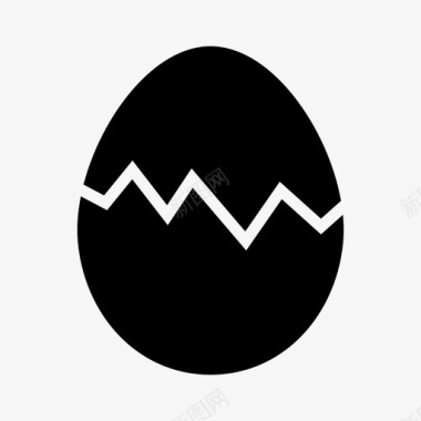 碎鸡蛋巧克力复活节图标图标