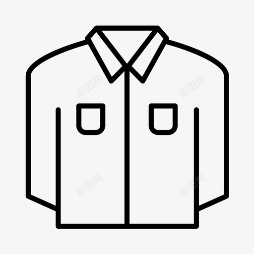衬衫商务服装图标svg_新图网 https://ixintu.com 制服 员工 商务 服装 衬衫