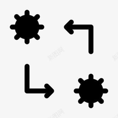 过程齿轮优质服务ios优化图标图标