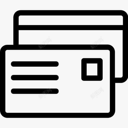 信用卡atm银行卡图标svg_新图网 https://ixintu.com atm 交易 信用卡 现金卡 网页设计平滑线条图标 银行卡