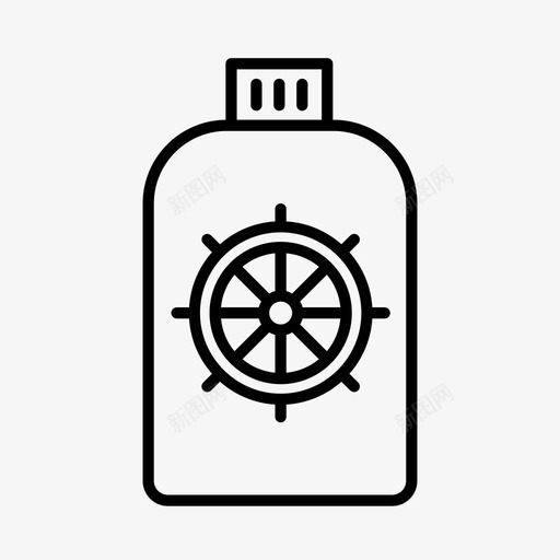 饮料罐探险队烧瓶图标svg_新图网 https://ixintu.com 探险队 水手 海军 烧瓶 航海 饮料罐