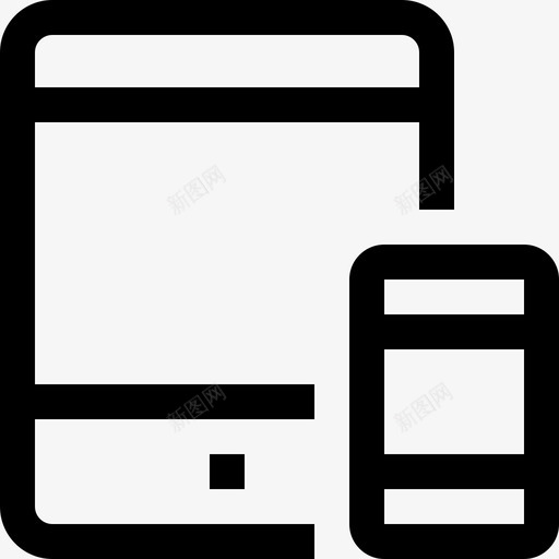 智能手机和平板电脑设备电子图标svg_新图网 https://ixintu.com 技术 智能手机和平板电脑 电子 设备 设备和技术的最小图标