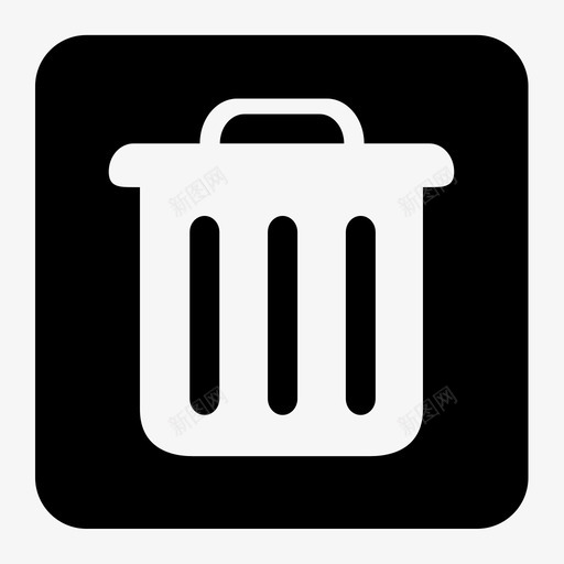 ricon-trashcan01-squaresvg_新图网 https://ixintu.com ricon-trashcan01-square trashcan