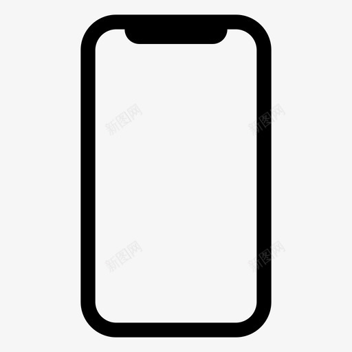 iphonex苹果移动图标svg_新图网 https://ixintu.com iphonex 十 智能手机 科技设备小工具 移动 苹果