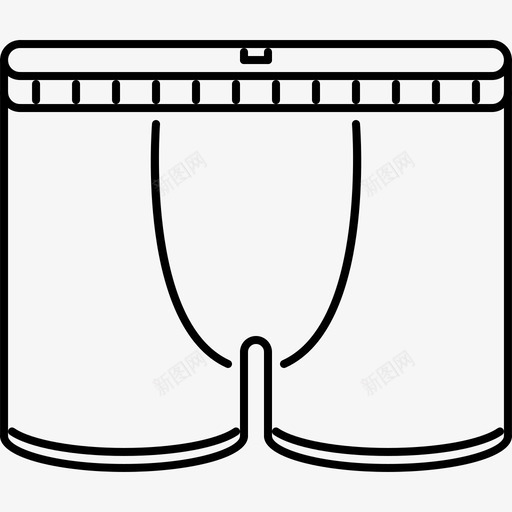 拳击短裤衣服款式图标svg_新图网 https://ixintu.com 内裤 拳击短裤 款式 衣服 衣服版型 衣服轮廓64x64
