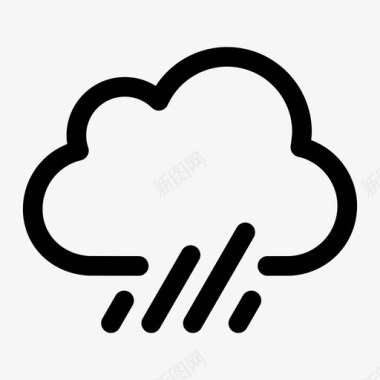 ic_weather_9_heavy rain图标