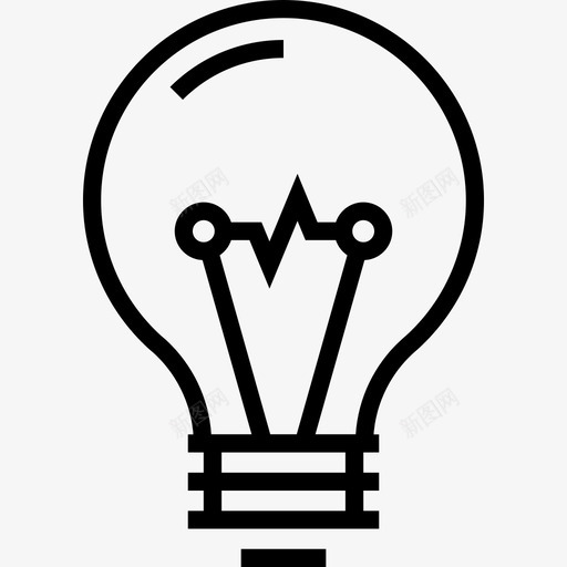 思想灯泡想象图标svg_新图网 https://ixintu.com 光 动力 思想 想象 灯泡 物理 研究和科学