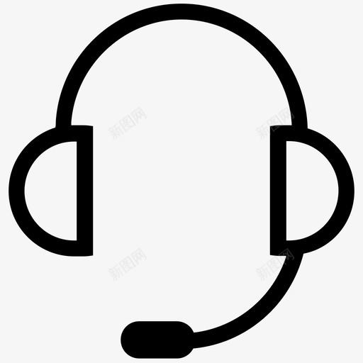 耳麦svg_新图网 https://ixintu.com 耳麦  headset