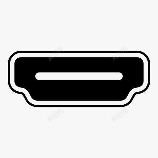 hdmi电缆hdmi端口图标svg_新图网 https://ixintu.com hdmi hdmi端口 插座 电缆