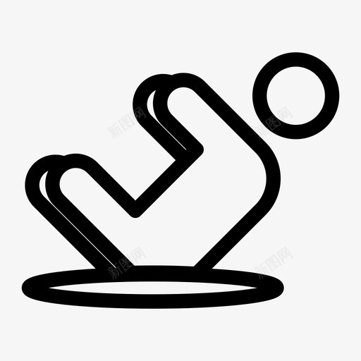 普拉提锻炼体操图标svg_新图网 https://ixintu.com 体操 力量 普拉提 运动 锻炼