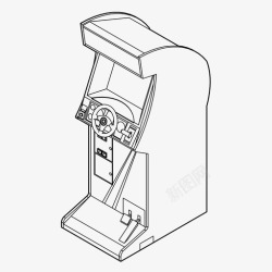 街机模拟器赛车模拟器街机游戏玩家图标高清图片