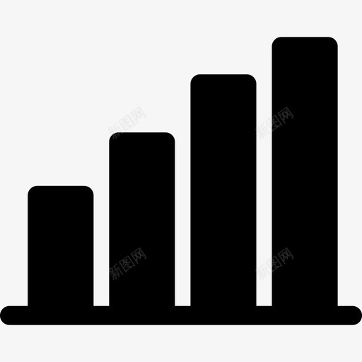增长条形图业务投资图标svg_新图网 https://ixintu.com 业务 增长条形图 投资