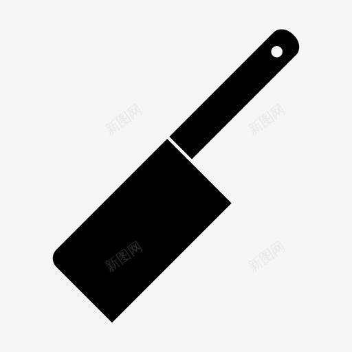 刀切碎切碎刀图标svg_新图网 https://ixintu.com 刀 切碎 切碎刀 切肉刀 厨房用具 菜刀