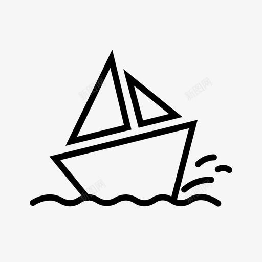帆船灾难后勤图标svg_新图网 https://ixintu.com 保险 后勤 帆船 灾难 风暴