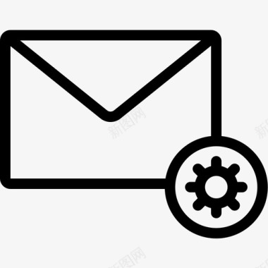 电子邮件设置信封信件图标图标